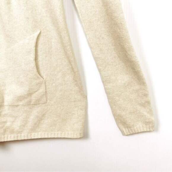 LA FEE MARABOUTEE Angora blend ivory Vneck sweater cardigan front button medium - Picture 4 of 10